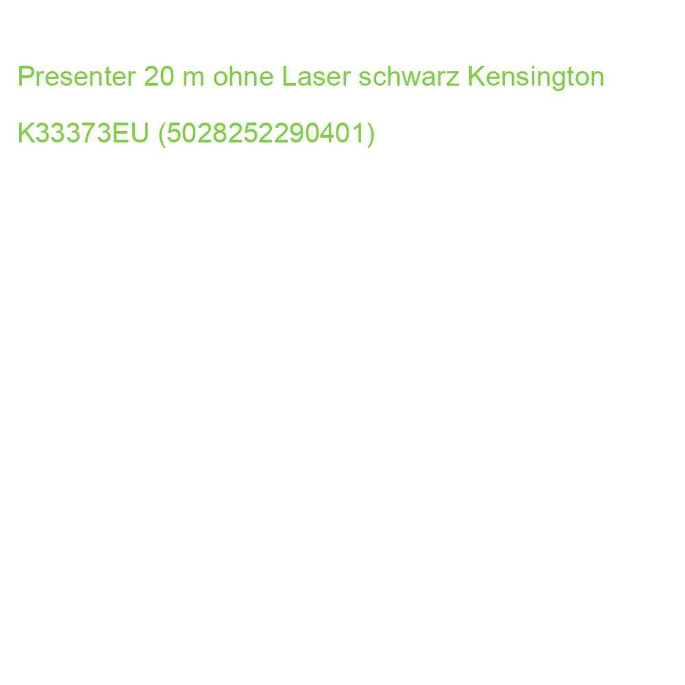 Presenter 20 m ohne Laser schwarz Kensington K33373EU (5028252290401)