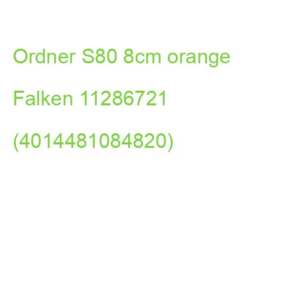 Ordner PP-Color S80 A4, 8 cm orange Falken 11286721 (4014481084820)