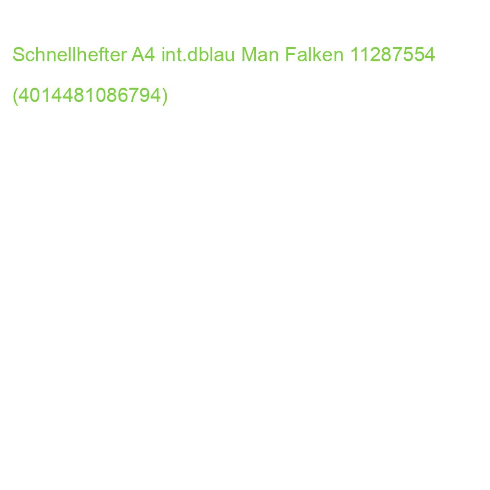 Schnellhefter A4, kfm. und Amtsheftung Manilakarton dunkelblau Falken 11287554 (4014481086794)