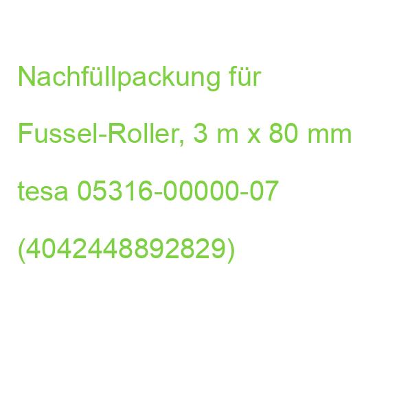 Nachfüllpackung für Fussel-Roller, 3 m x 80 mm tesa 05316-00000-07 (4042448892829)