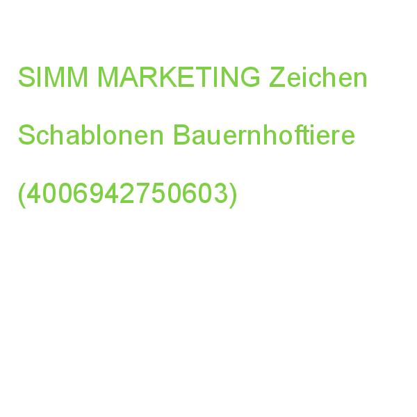 SIMM LENA Zeichen Schablonen Bauernhoftiere (4006942750603)