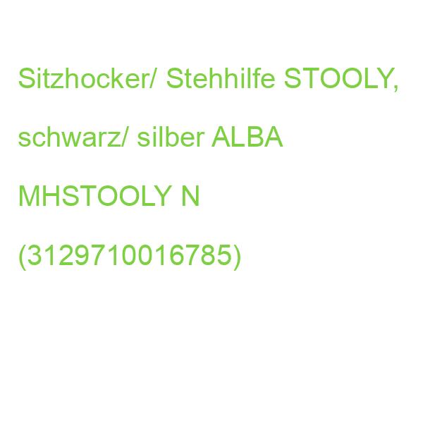 Sitzhocker/ Stehhilfe STOOLY, schwarz/ silber ALBA MHSTOOLY N (3129710016785)