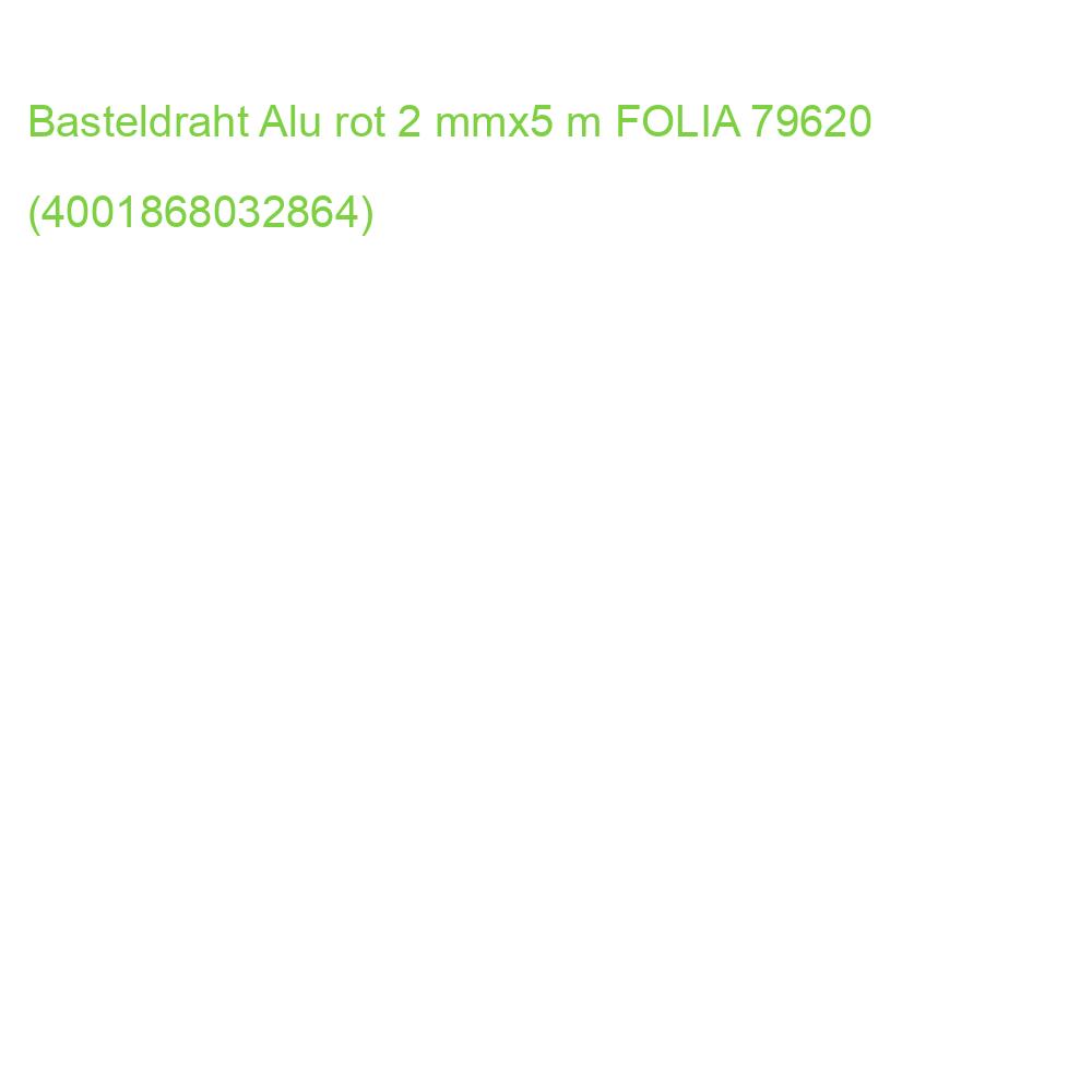 Basteldraht Alu rot 2 mmx5 m FOLIA 79620 (4001868032864)