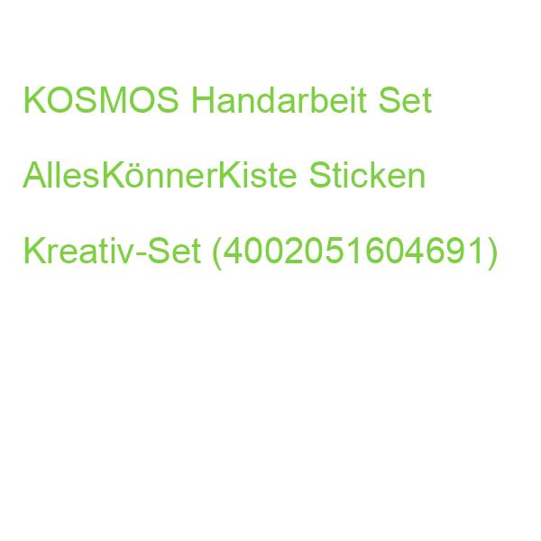 KOSMOS Handarbeit Set AllesKönnerKiste Sticken Kreativ-Set (4002051604691)