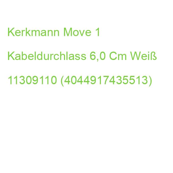 Kerkmann Move 1 Kabeldurchführung 6,0 Cm Weiß 11309110 (4044917435513)