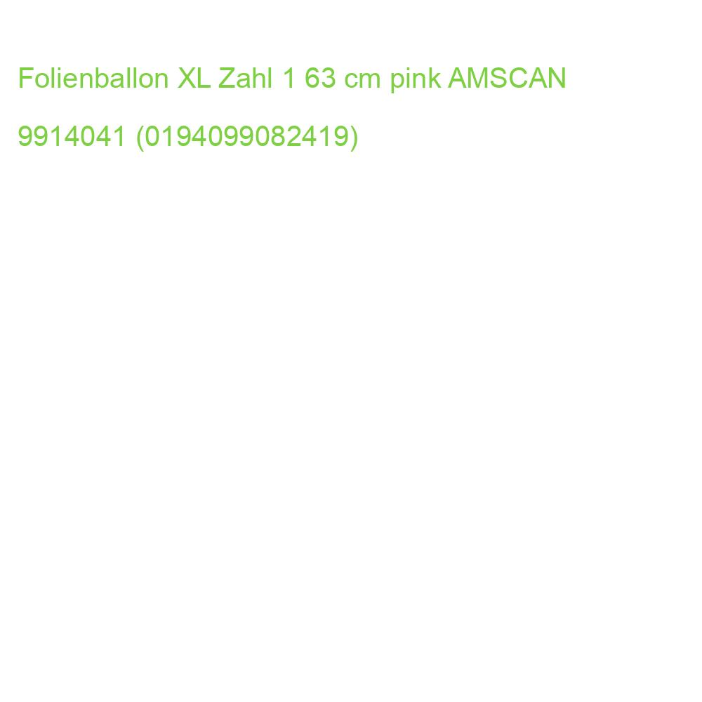 Folienballon XL Zahl 1 63 cm pink AMSCAN 9914041 (0194099082419)