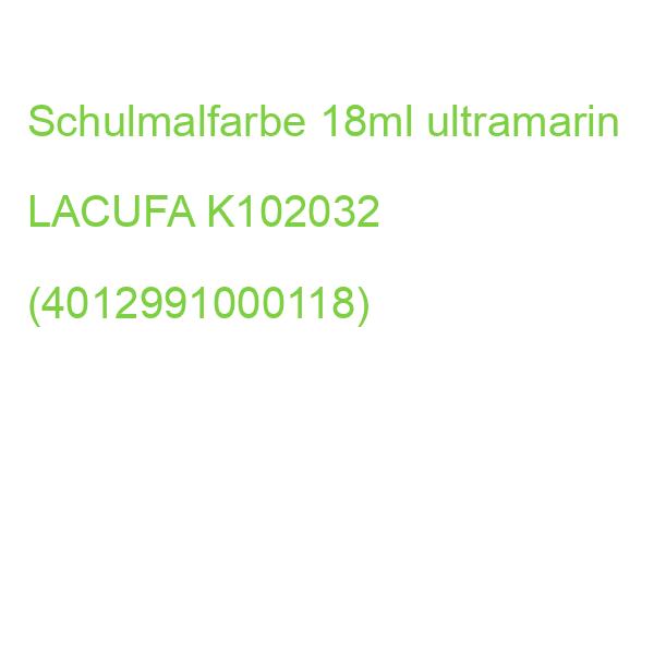 Schulmalfarbe 18 ml ultramarin LACUFA K102032 (4012991000118)