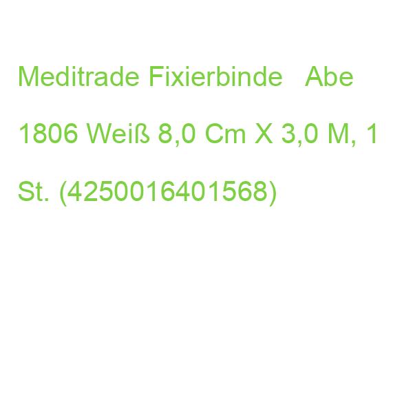 Meditrade Fixierbinde   Abe 1806 Weiß 8,0 Cm X 3,0 M, 72 St. (4250016401568)