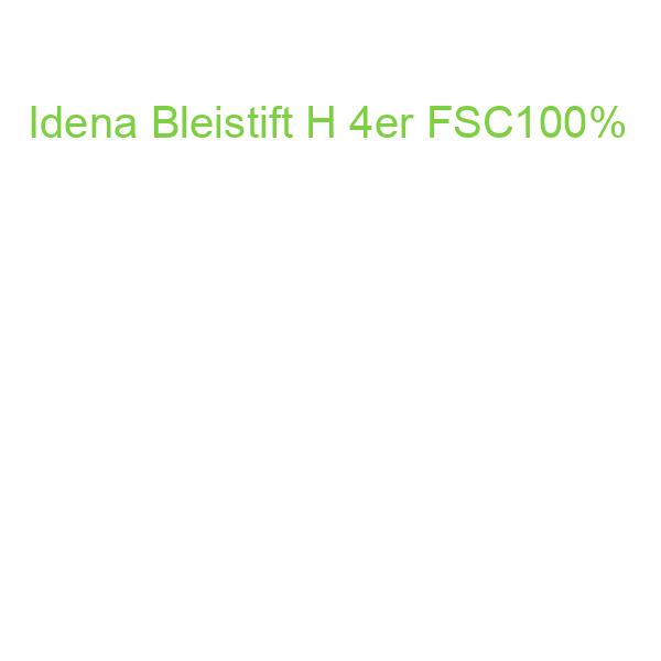 Idena Bleistifte H orange 4 Stück Blister
