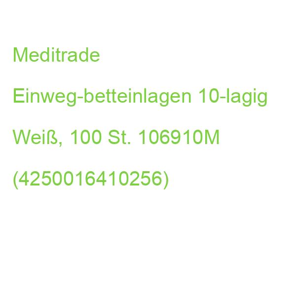 Meditrade Einweg-betteinlagen 10-lagig Weiß, 100 St. 106910M (4250016410256)