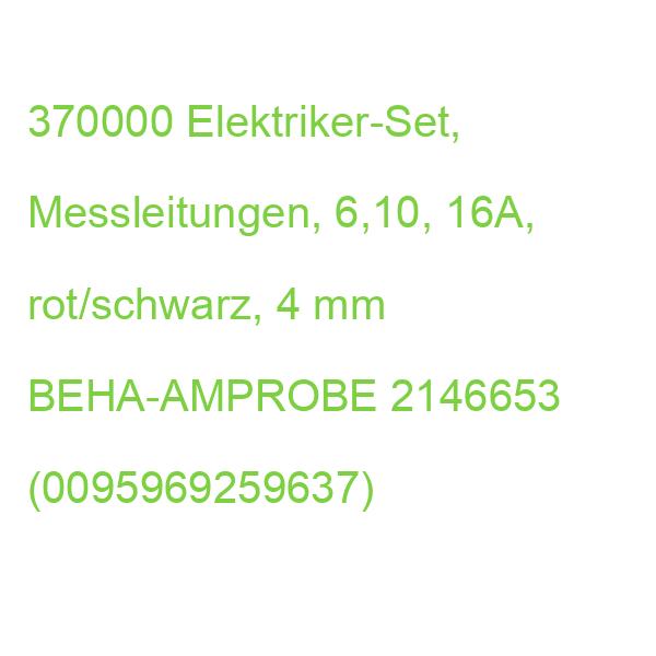 370000 Elektriker Set BEHA-AMPROBE 2146653 (0095969259637)