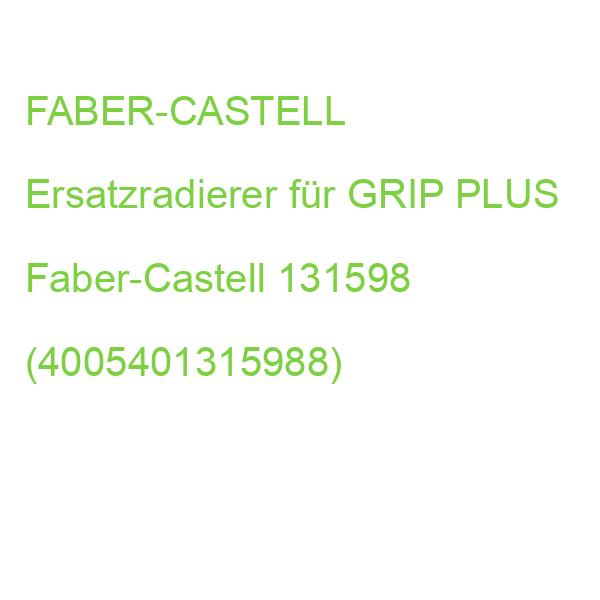 FABER-CASTELL Ersatzradierer für GRIP PLUS Faber-Castell 131598 (4005401315988)
