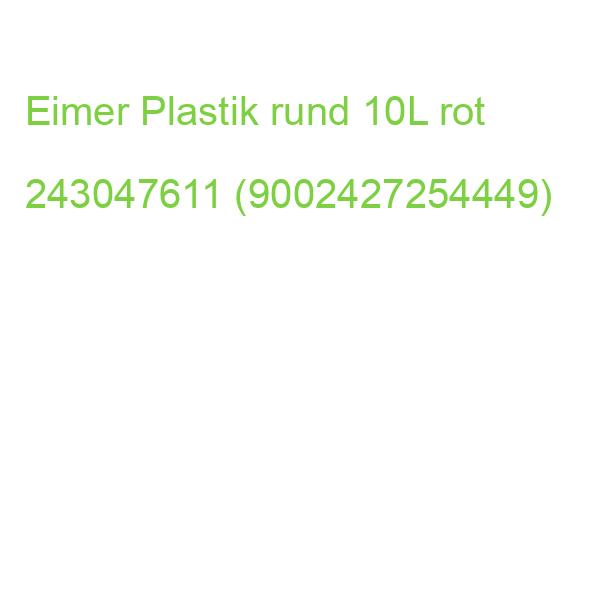 Eimer Plastik rund 10 Liter rot NÖLLE 243047611 (9002427254449)