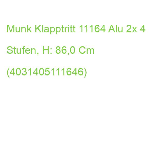 Munk Klapptritt 11164 Silber 2x 4 Stufen, H: 86,0 Cm (4031405111646)