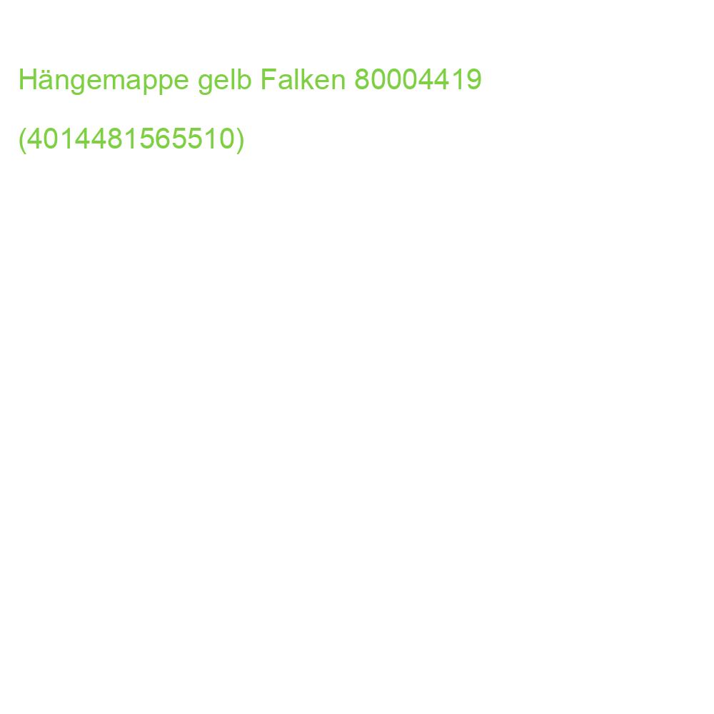 Hängemappe A4, 230 g qm seitlich offen gelb Falken 80004419 (4014481565510)