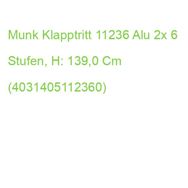 Munk Klapptritt 11236 Silber 2x 6 Stufen, H: 139,0 Cm (4031405112360)