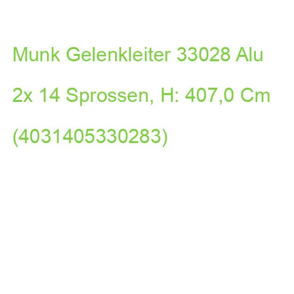 Munk Gelenkleiter 33028 Silber 2x 14 Sprossen, H: 407,0 Cm (4031405330283)