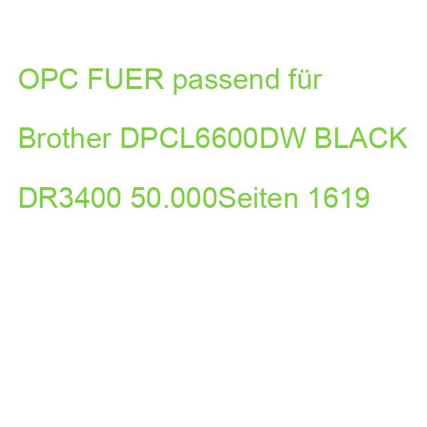 OPC FUER passend für Brother DPCL6600DW BLACK DR3400 50.000Seiten 1619