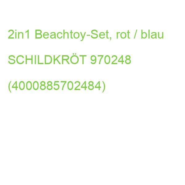 2in1 Beachtoy-Set, rot / blau SCHILDKRÖT 970248 (4000885702484)