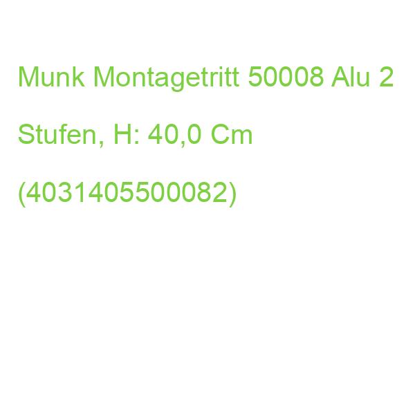 Munk Montagetritt 50008 Silber 2 Stufen, H: 40,0 Cm (4031405500082)