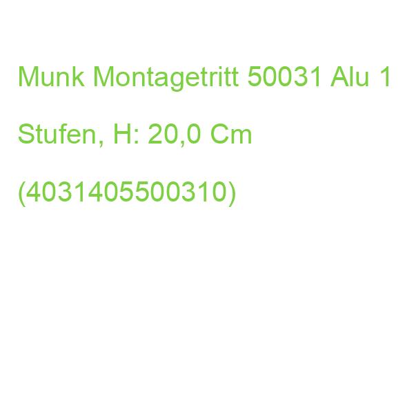 Munk Montagetritt 50031 Silber 1 Stufen, H: 20,0 Cm (4031405500310)
