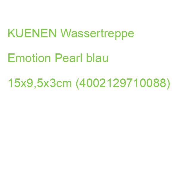 KUENEN Wassertreppe Emotion Pearl blau 15x9,5x3cm (4002129710088)