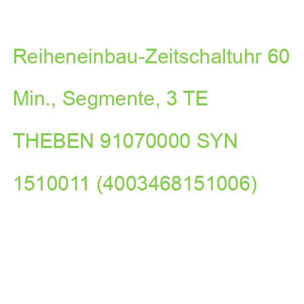 SYN 151 H Analoge Zeitschaltuhr THEBEN 91070000 1510011 (4003468151006)