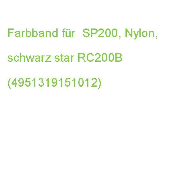 Farbband für SP200, Nylon, schwarz star 30980115 (4951319151012)