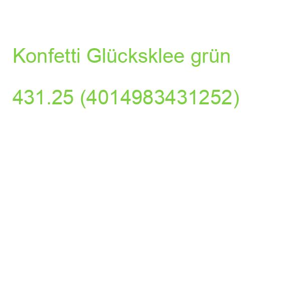 Konfetti Glücksklee 10 g grün 431.25 (4014983431252)