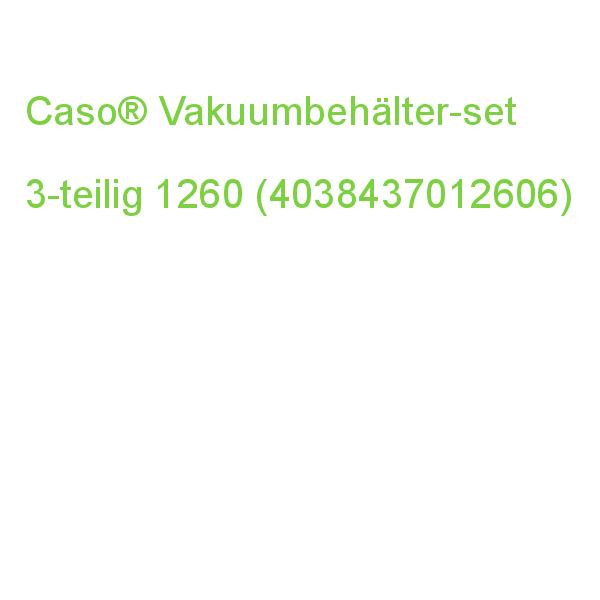 Caso Vakuumbehälter-set Transparent 0,7/1,4/2,0 L, 1 Set 1260 (4038437012606)