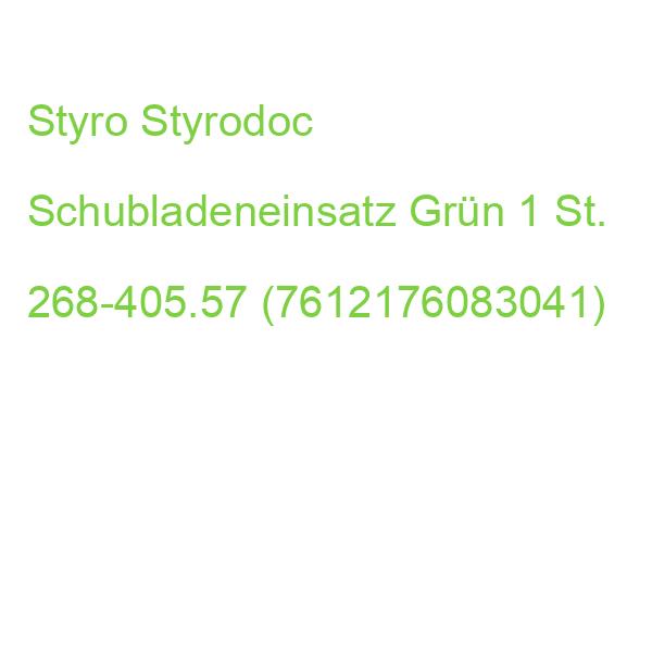 Styro Styrodoc Schubladeneinsatz Grün 1 St. 268-405.57 (7612176083041)