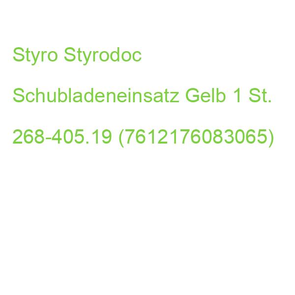 Styro Styrodoc Schubladeneinsatz Gelb 1 St. 268-405.19 (7612176083065)