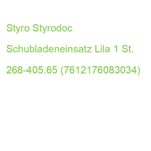 Styro Styrodoc Schubladeneinsatz Lila 1 St. 268-405.65 (7612176083034)