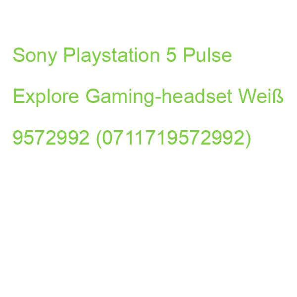 Sony Playstation 5 Pulse Explore Gaming-headset Weiß 9572992 (0711719572992)