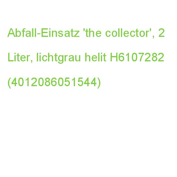Abfall-Einsatz 'the collector', 2 Liter, lichtgrau helit H6107282 (4012086051544)
