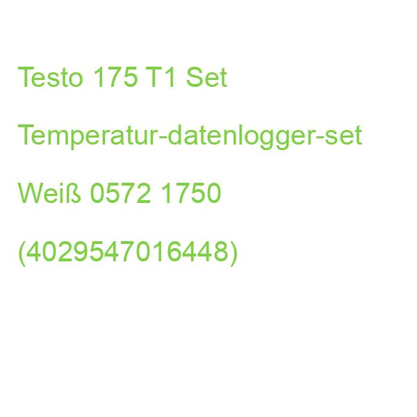 Testo 175 T1 Set Temperatur-datenlogger-set Weiß 0572 1750 (4029547016448)