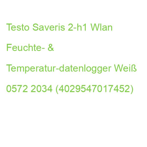Testo Saveris 2-h1 Wlan Feuchte- & Temperatur-datenlogger Weiß 0572 2034 (4029547017452)