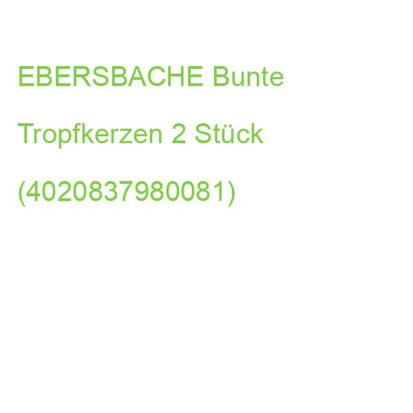 EBERSBACHE Bunte Tropfkerzen 2 Stück (4020837980081)