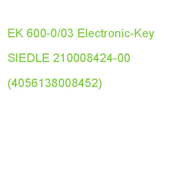 EK 600-0/03 Electronic-Key SIEDLE 3er 210008424-00 (4056138008452)