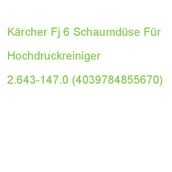 Kärcher Fj 6 Schaumdüse Für Hochdruckreiniger 2.643-147.0 (4039784855670)