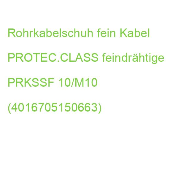 Rohrkabelschuh fein Kabel PROTEC.CLASS feindrähtige PRKSSF 10/M10 (4016705150663)