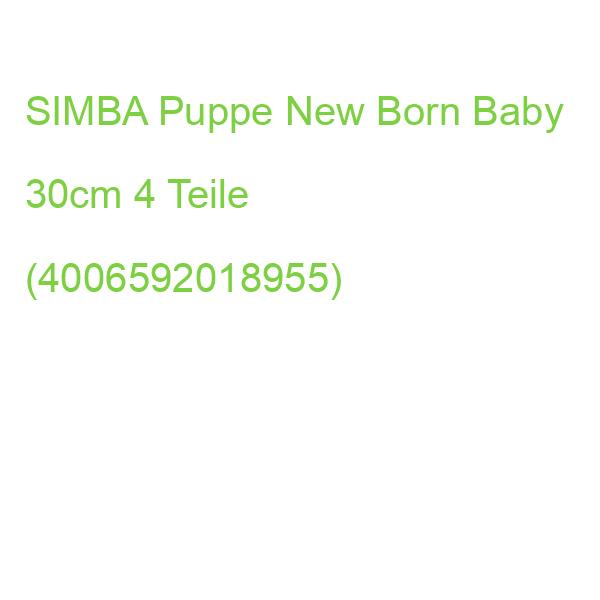 SIMBA Puppe New Born Baby 30cm 4 Teile (4006592018955)