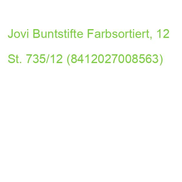 Jovi Buntstifte Farbsortiert, 12 St. 735/12 (8412027008563)