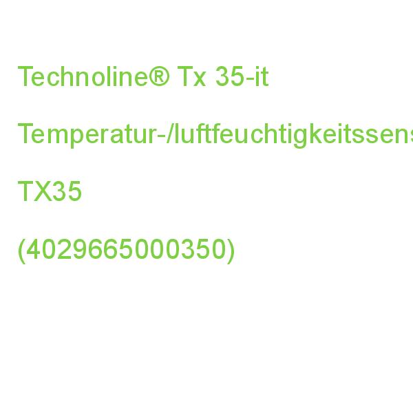 Technoline Tx 35-it Temperatur-/luftfeuchtigkeitssensor Weiß TX35 (4029665000350)