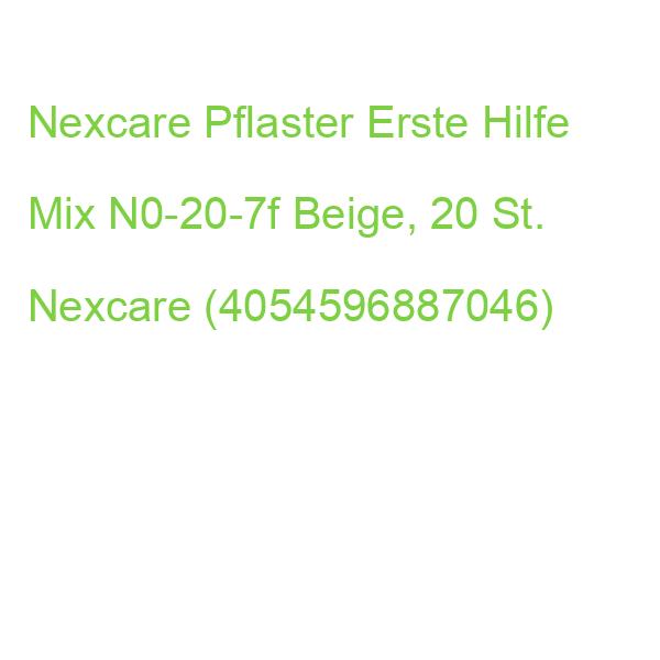 Nexcare Pflaster Erste Hilfe Mix N0-20-7f Beige, 20 St. Nexcare (4054596887046)