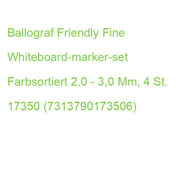 Ballograf Friendly Fine Whiteboard-marker-set Farbsortiert 2,0 - 3,0 Mm, 4 St. 17350 (7313790173506)