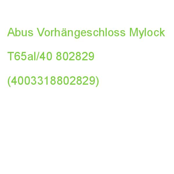 Abus Vorhängeschloss Mylock T65al/40 Blau 10080282-01 (4003318802829)