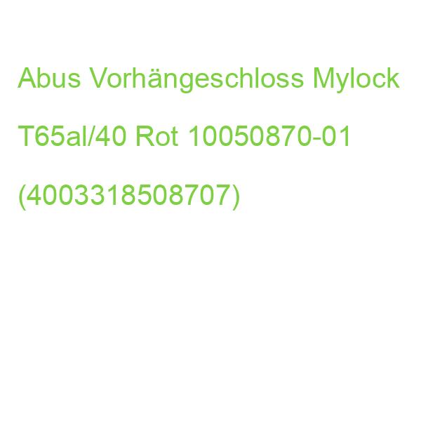 Abus Vorhängeschloss Mylock T65al/40 Rot 10050870-01 (4003318508707)