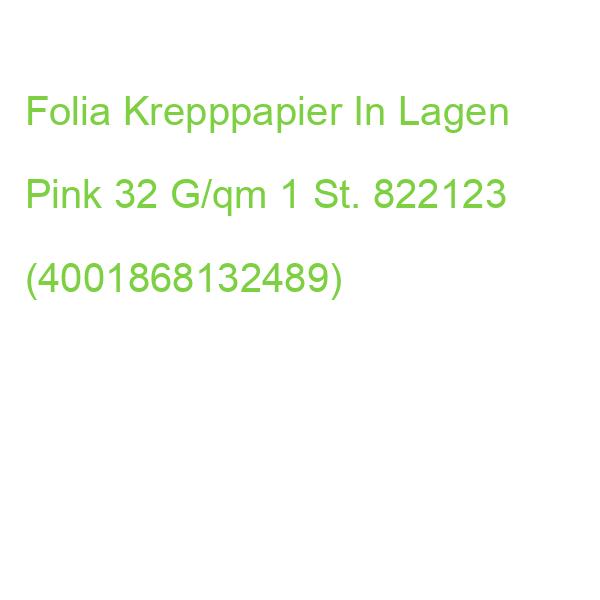 Folia Krepppapier In Lagen Pink 32 G/qm 1 St. 822123 (4001868132489)
