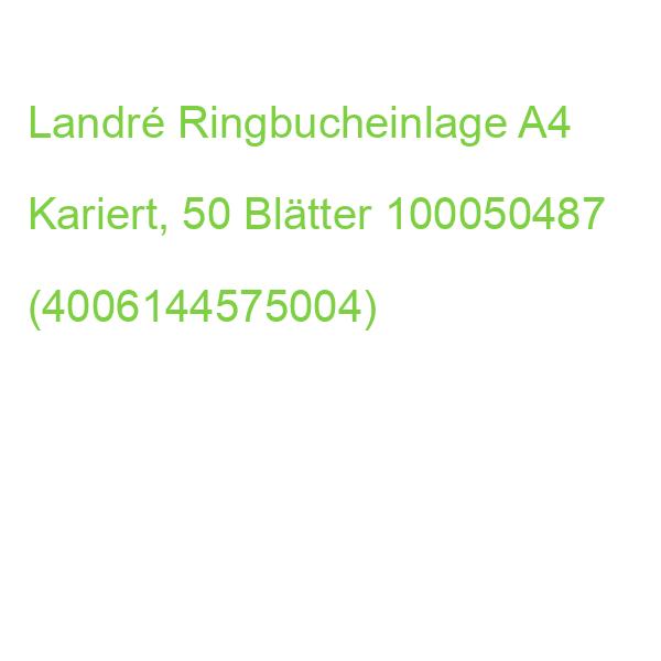 Landre Ringbucheinlage A4 Kariert, 50 Blätter 100050487 (4006144575004)